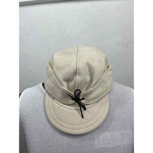 STORMY KORMER MEN CAP RECYCLE WOOL AND FIBERS IVORY SIZE 6 3/4